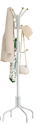Immagine prodotto di Portaabiti in acciaio bianco, 55 x 55 x 180 cm – robusto e resistente