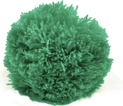 2 Bommeln / Wollbommeln / Pompon, 7cm grün  blassgrün