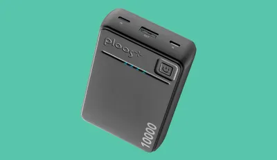 Produktbild von PLOOS - POWER BANK 10000 10000mAh Tragbares Ladegerät, 10000 mAh, Schwarz