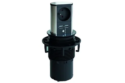 Produktbild von BACHMANN Steckdoseneinheit ELEVATOR 1x Schutzkontakt 1xUSB