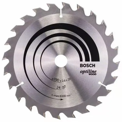 Image de Lame de scie circulaire 235 x 30 x 2,8mm Optiline Wood pour le bois 24 dents - BOSCH - 2608640725