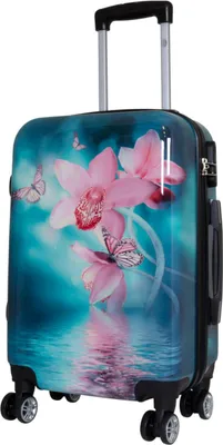 Produktbild von Hartschalen Koffer Trolley mit Dehnfalte Motiv PM Orchidee - Gr. M