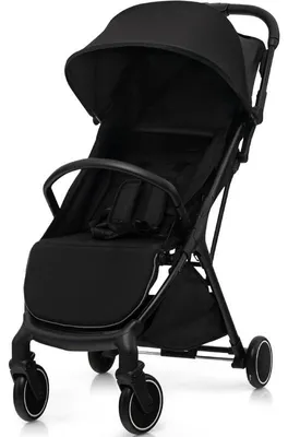 Image de Poussette pour enfants 100MAX39, dossier inclinable de 115 à 170°, jusqu'à 15 kg, couleur noire