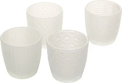Obrázek produktu pro Svícny Altare 4 ks. milk glass