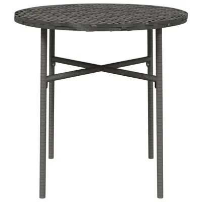 Produktbild von " "Esstisch/Outdoor Tisch - Beistelltisch - moderne Design - Balkontisch - Grau 45 cm Poly Rattan NeuMöbel 3469066