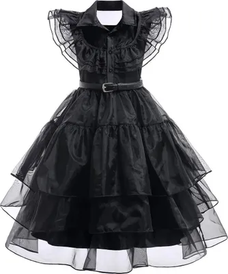 Obrázek produktu pro ASKSA dívky princezna šaty Vintage gotické středu Cosplay šaty pro Mottoparty gotický kostým, černá, 120