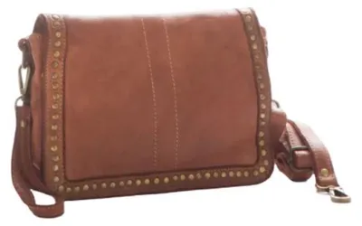 Produktbild von BZNA Bag Gil Cognac Italy Designer Clutch Umhängetasche Damen Handtasche Schultertasche Tasche Leder Shopper Neu