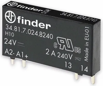 Immagine prodotto di Relè FINDER SSR 34.81, 24 V-, 1xON, 2 A/230 V~