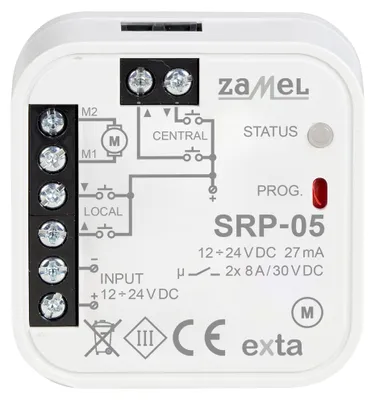 Image de Commande de volets roulants universelle filaire SRP-05/12-24V Exta Zamel