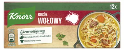 Zdjęcie produktu dla Knorr Rosół Wołowy 120 g (12 kostek)