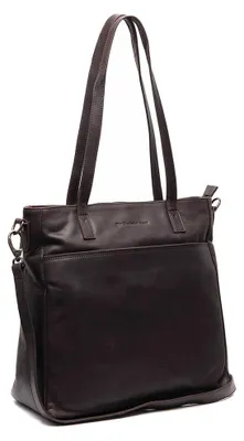 Produktbild von The Chesterfield Brand Schultertasche mit Laptopfach Mosel Shopper Brown dunkelbraun