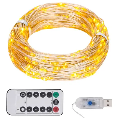 Image de Guirlande LED avec 300 LED Blanc chaud 30 m