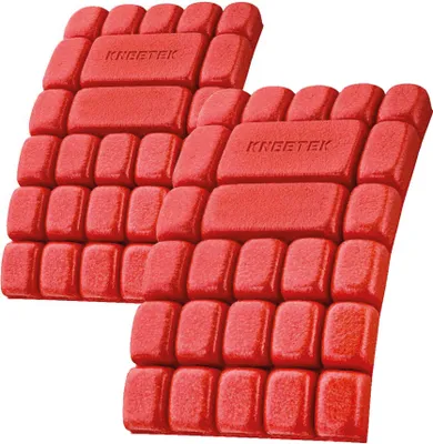 Produktbild von Kneetek Kniepolster MultiPad | 250 x 150 x 20mm | 2 Stück, 40g, rot | optimaler Schutz in Kombination mit Arbeitshose | Knieschutzpolster geeignet für Klempner, Elektriker, Fliesenleger, Handwerker