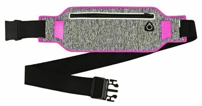 Immagine prodotto di Cintura da corsa con scomparto per cellulare - Grigia e Rosa