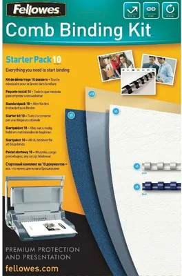 Immagine prodotto di Fellowes Staterkit Plastikbindung                       10PK