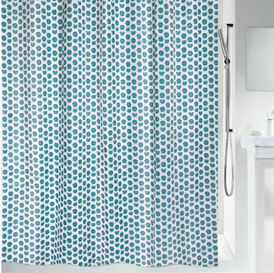 Obrázok produktu pre Sprchový záves spirella Deep Forrest textil 180 x 200 cm biela/modrá/zelená