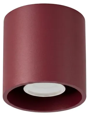 Immagine prodotto di Plafoniera ORBIS 1 bordeaux 1xGU10 10W alluminio 10x10x10cm Sollux Lighting