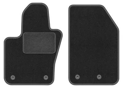 Image de Tapis avant en moquette pour Fiat 500X FL 2018- (crossover) – 2 pièces, gris graphite, sur mesure – Wielganizator LUX
