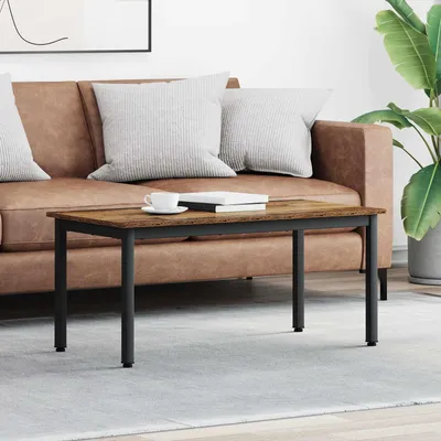 Zdjęcie produktu dla Maison Exclusive – stolik kawowy ze starego drewna 100 x 50 x 45 cm Materiał drewnopochodny