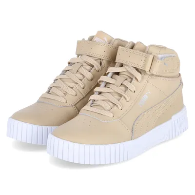 Produktbild von Puma - "Carina 2.0" Sneaker für Damen, Kuh Leder, Knöchelhoch PP14603 (37,5 EU) (Beige)