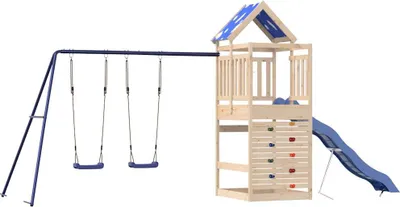 Produktbild von vidaXL Spielturm Massivholz Kiefer