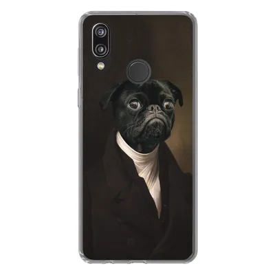 Produktbild von MuchoWow® Handyhülle Schutzhülle Hülle für Huawei P20 Lite (2020) Hund - Kunst - Tiere Silikon Softcase Handy Hülle - Kartenhalter