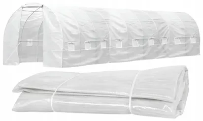 Zdjęcie produktu dla Ekspand | Szklarnia foliowa – 3 x 12 m – 18 okien – folia odporna na promieniowanie UV – biała