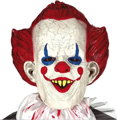 Immagine prodotto di Guirca Maschera da clown spaventosa in lattice taglia unica