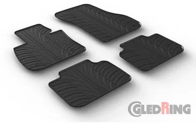 Produktbild von Gledring Fußmatten Set Gummi für BMW X1 (F48) Vorne+Hinten