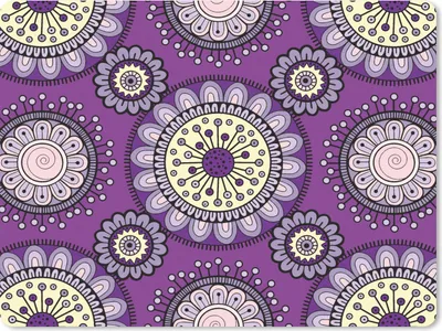 Produktbild von MuchoWow® Mauspad Mousepad Mädchen - Blumen - Lila - Muster - Mädchen - Kinder - Kinder 40x30 cm - Mousepads - Maus Mat - Pad - Mausunterlage - Anti Rutsch