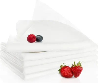 Produktbild von com-four® 5x Seihtuch, Passiertuch und Knödeltuch, klassische feingewebte Tücher in Weiß, wiederverwendbar, hohe Reißfestigkeit selbst bei hoher Feuchtigkeit