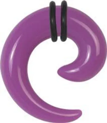 Produktbild von Karisma Ohr Dehnung Spirale Expander Acryl Lila Gummiring - VSP.12mm