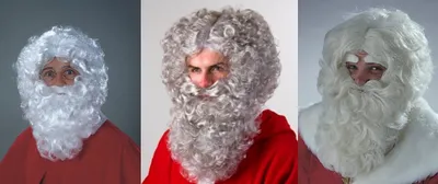 Produktbild von Perücke Weihnachtsmann Nikolaus Weihnachten, Perücken:flachsblond