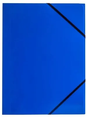 Immagine prodotto di Cartellina in cartoncino A4 con elastico angolare, blu, 6 pezzi