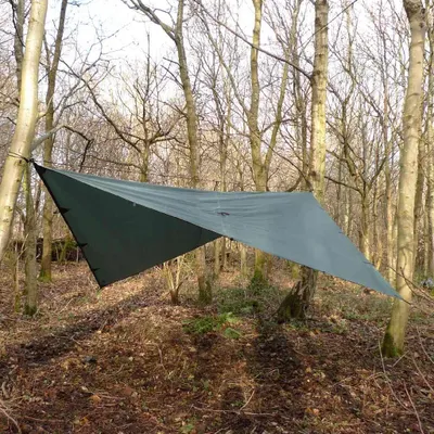 Obrázok produktu pre DD Hammocks DD Plachta 3,5 x 3,5 m olivovo zelená Príslušenstvo