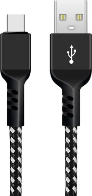 Produktbild von USB zu USB-Typ-C Kabel Ladekabel 1m USB 3.0 Ladekabel 1m Fast Charge 5V/2.4A Datenkabel Schnellladekabel High Speed Nylon Geflochten