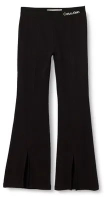 Immagine prodotto di Calvin Klein: pantaloni a coste a vita alta per bambine, modello Lvckfjc14g, altri pantaloni, colore nero (Pvh)