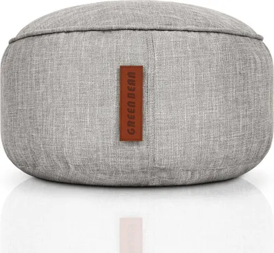 Produktbild von Green Bean® Sitzhocker "Home Linen" 45x25cm mit EPS Perlen Füllung - Fußhocker für Sitzsäcke - Grau