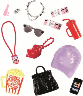 Produktbild von Mattel FKR91 - Barbie Fashions Accessoires - Kinoabend Set