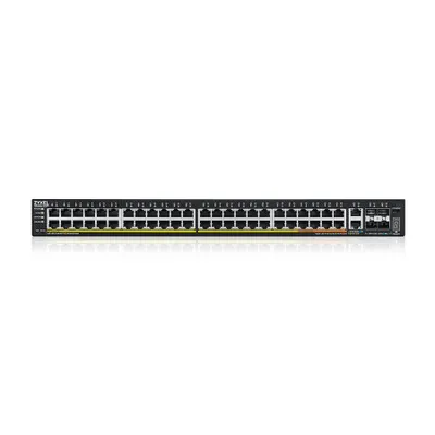 Produktbild von Zyxel XGS2220 Series XGS2220-54FP - Switch - L3-Zugang, NebulaFLEX Cloud, 960 W - managed - 48 x Gigabit Ethernet + 6 x 10 Gigabit (Uplink) - Desktop, an Rack montierbar - PoE++ (960 W)