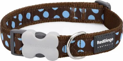 Produktbild von Hundehalsband Red Dingo Punkte (2,5 x 41-63 cm)
