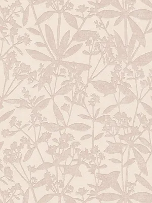 Produktbild von Vliestapete florale Blumen und Blätter – Creme, Beige