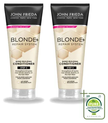 Obrázek produktu pro 2x kondicionér John Frieda Blonde+ Repair, posilující strukturu vlasů, objem 250 ml - velkopackové balení - 2 kusy