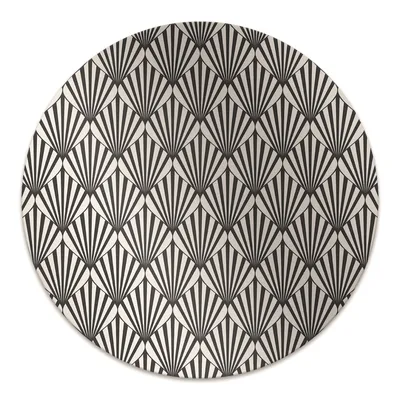 Produktbild von Rundmatte - Stuhlunterlage Bürostuhlunterlage - Rund Ø 100 cm - Bodenmatte - Fußmatte - Geometrische Muster