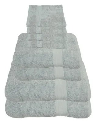 Produktbild von Julie Julsen Handtuch Set Silber,Set:8 tlg. 2 Bade- 2 Handtücher 4 Waschhandschuhe