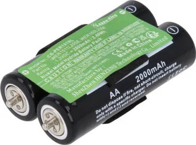 Produktbild von Akku kompatibel mit Panasonic WER1511L2508 - Ni-MH 2000mAh - für ER-146 ER-147 ER-148 ER-149 ER-154 ER-1510 ER-1511 ER-1512 ER-160 ER-1610 ER-1611