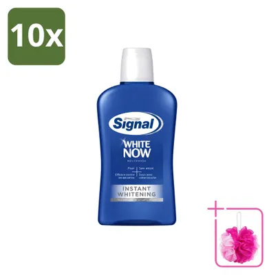 Productafbeelding van 10 x Signal White Now mondwater - 0% alcohol - 500 ml - voordeelverpakking - 10 stuks