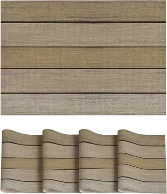 Obrázek produktu pro Podložky pod talíře do kuchyně – béžové – odolné proti teplu – 30 x 45 cm