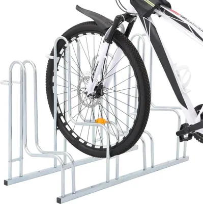 Produktbild von vidaXL Fahrradständer für 4 Fahrräder Freistehend Verzinkter Stahl