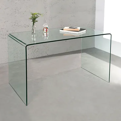 Produktbild von cagü: Design Glasesstisch Esstisch [MAYFAIR] Glas transparent 120cm x 70cm